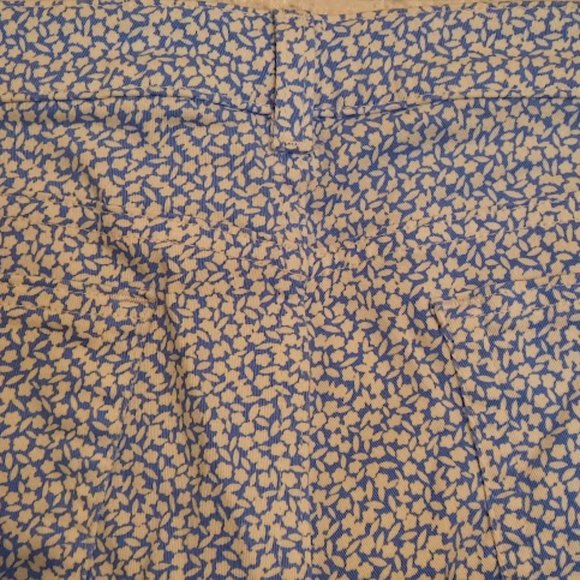 Michael Kors Izzy Skinny Crop Jeans Blue/White Mini Floral Print Sz 12P - Picture 5 of 7